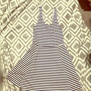 3/$15 Divided striped dress